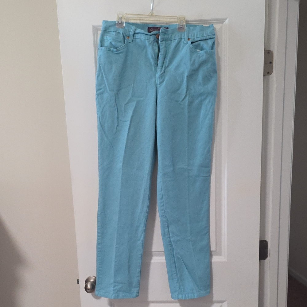 Gloria Vanderbilt Light Blue Straight-Leg Pants